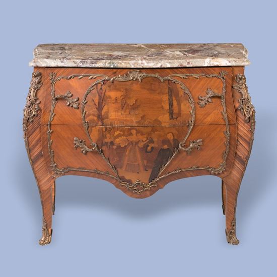 A Marquetry Commode In the Louis XV Manner